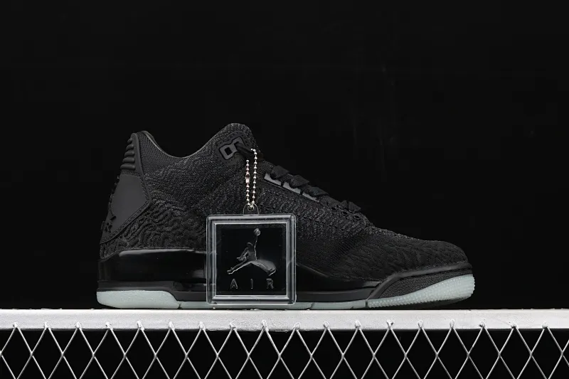 All categories Air Jordan Jordan series basketball shoes Air Jordan 3 Air Jordan 3 Flyknit AJ3 Joe 3 woven all black AQ1005-001